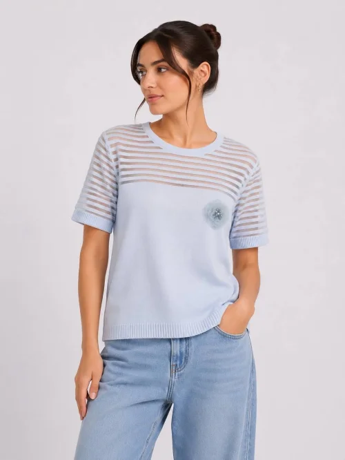 Свитер Outlet (Light blue, модель DSW-26-SWT-0057) оптом