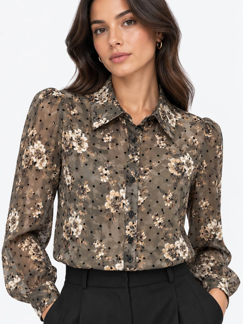 Блузка Outlet (Olive, модель DSW-26-BLZ-0022) в розницу