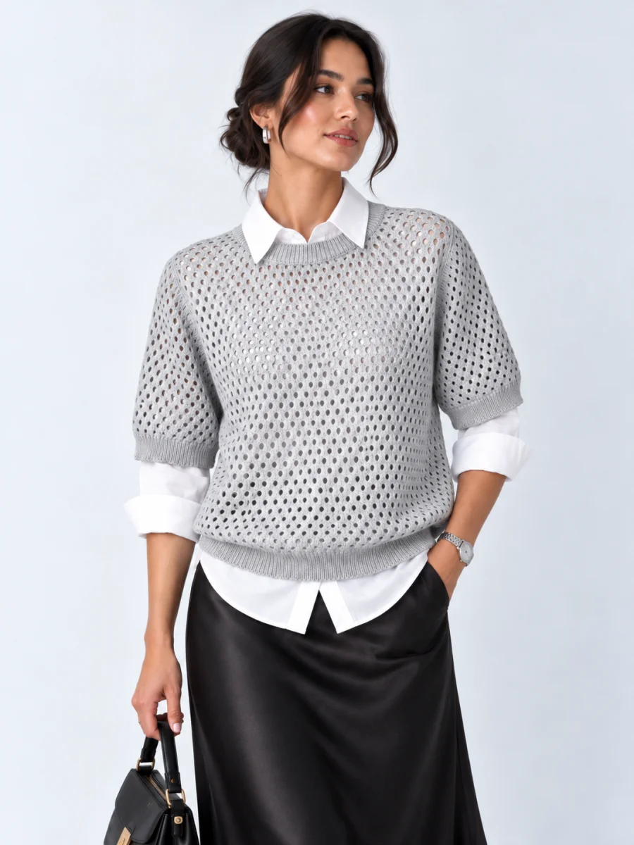 Свитер Outlet (Gray, модель DSW-26-SWT-0018) оптом