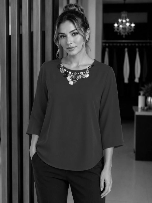 Блузка Outlet (Black, модель DSW-26-BLZ-0017) в розницу
