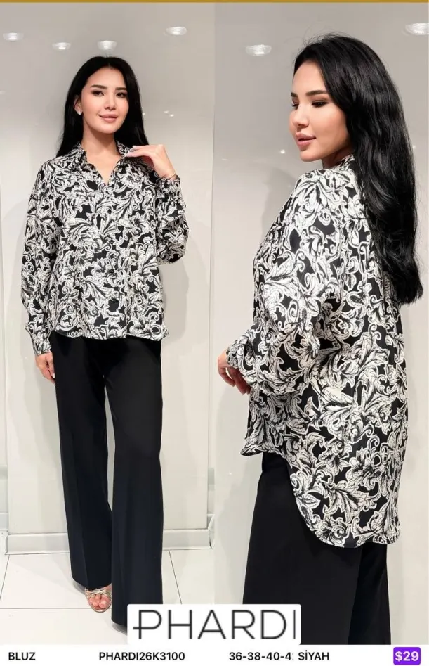 Блузка PHARDI (Black, модель PHARDI26K3100) оптом