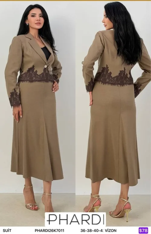 Костюмы и комплекты PHARDI (Beige, модель PHARDI26K7011) оптом