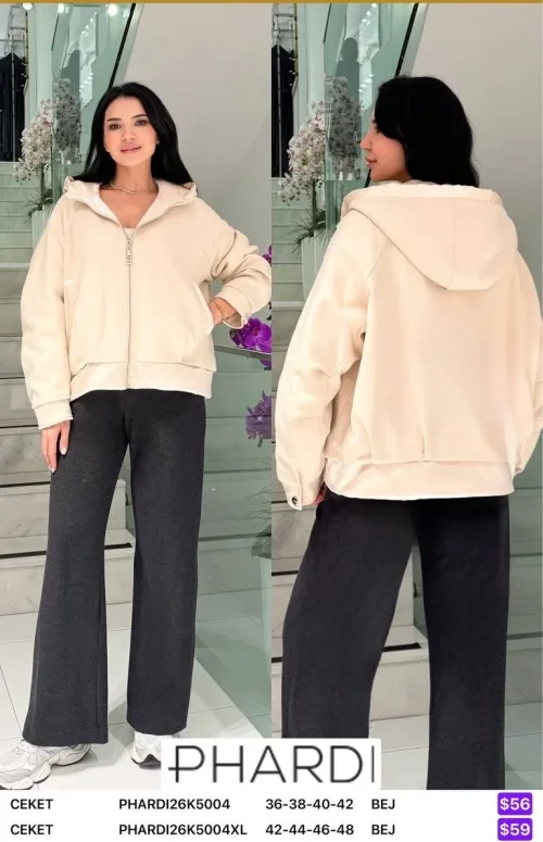 Жакет PHARDI (Beige, модель PHARDI26K5004XL) оптом