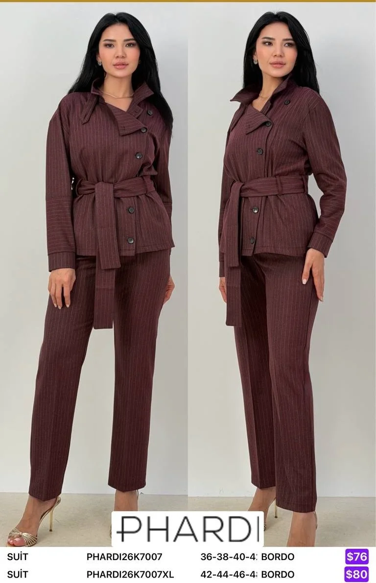 Костюмы и комплекты PHARDI (Burgundy, модель PHARDI26K7007XL) оптом