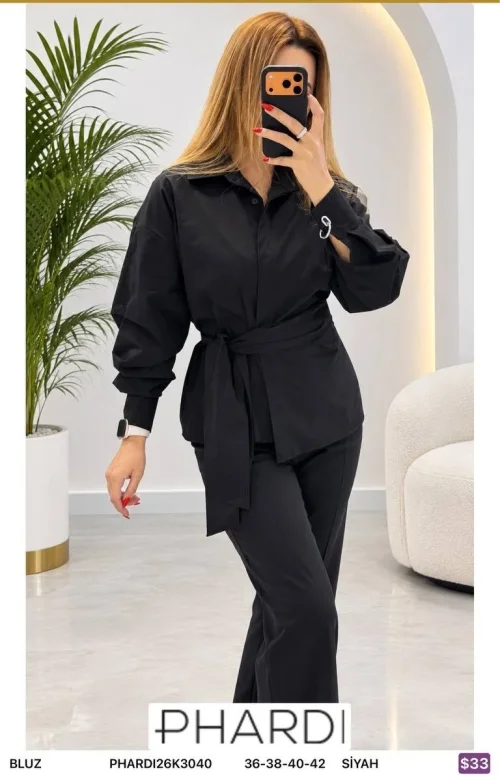 Блузка PHARDI (Black, модель PHARDI26K3040) оптом