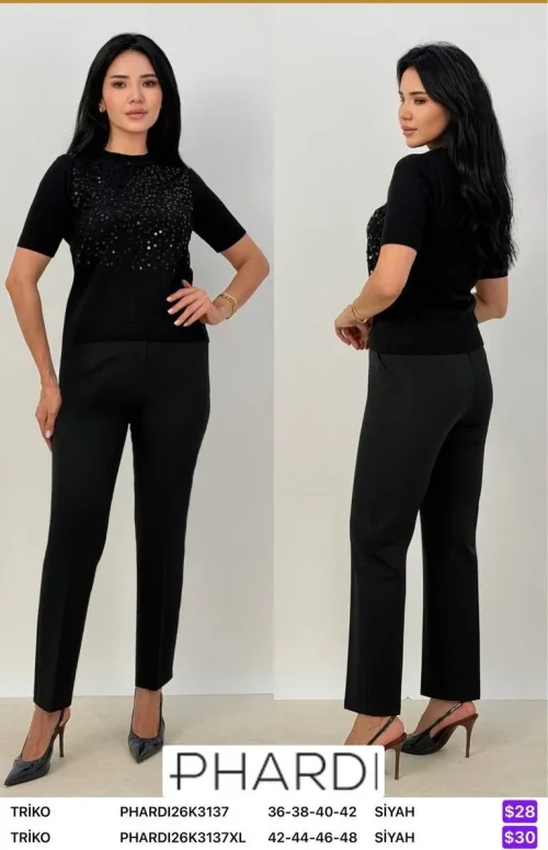 Трикотаж PHARDI (Black, модель PHARDI26K3137XL) оптом