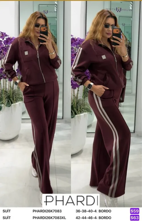 Костюмы и комплекты PHARDI (Burgundy, модель PHARDI26K7083) оптом