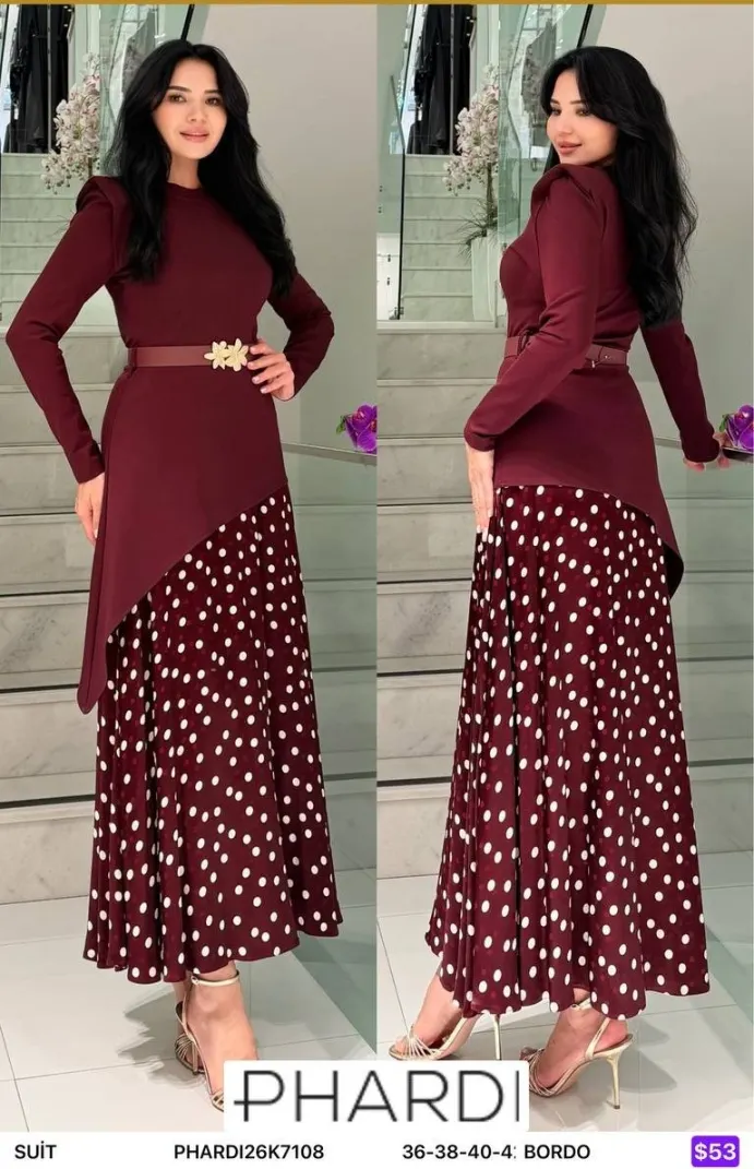 Костюмы и комплекты PHARDI (Burgundy, модель PHARDI26K7108) оптом