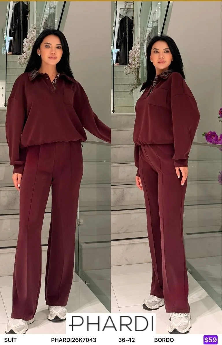 Костюмы и комплекты PHARDI (Burgundy, модель PHARDI26K7043) оптом