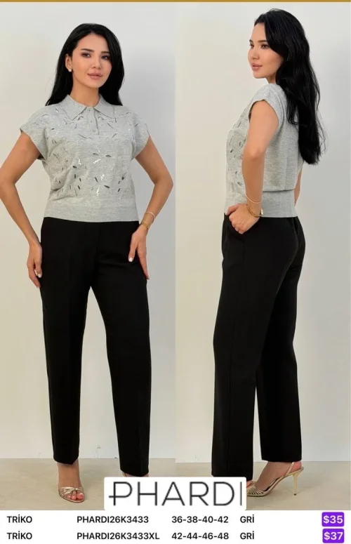 Трикотаж PHARDI (Gray, модель PHARDI26K3433XL) оптом