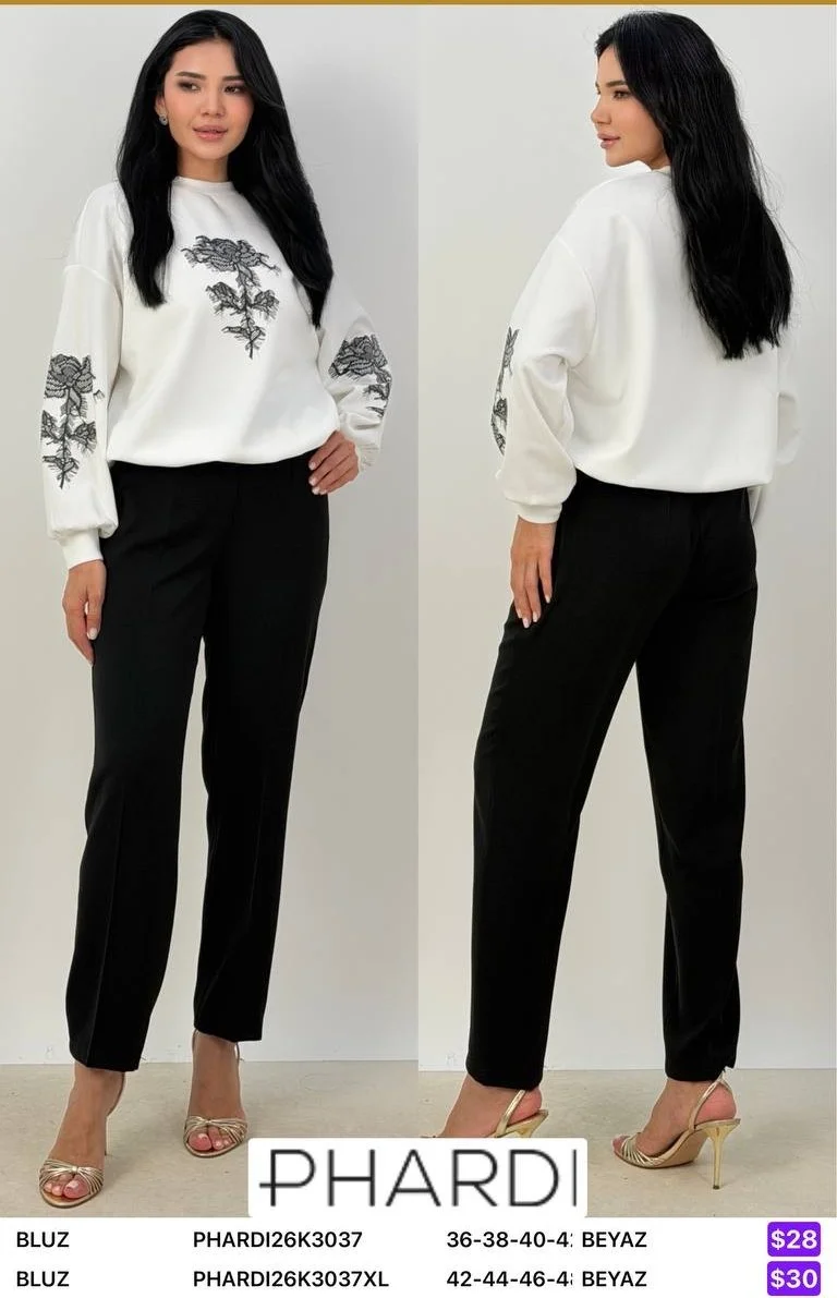 Блузка PHARDI (White, модель PHARDI26K3037XL) оптом