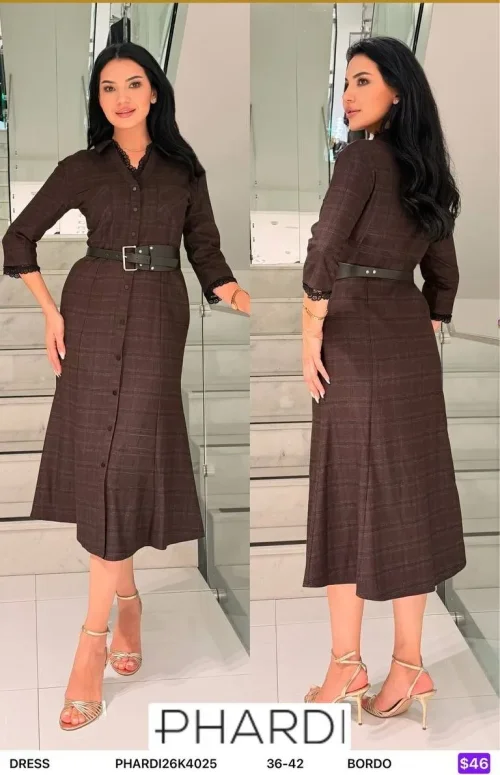 Платье PHARDI (Burgundy, модель PHARDI26K4025) оптом