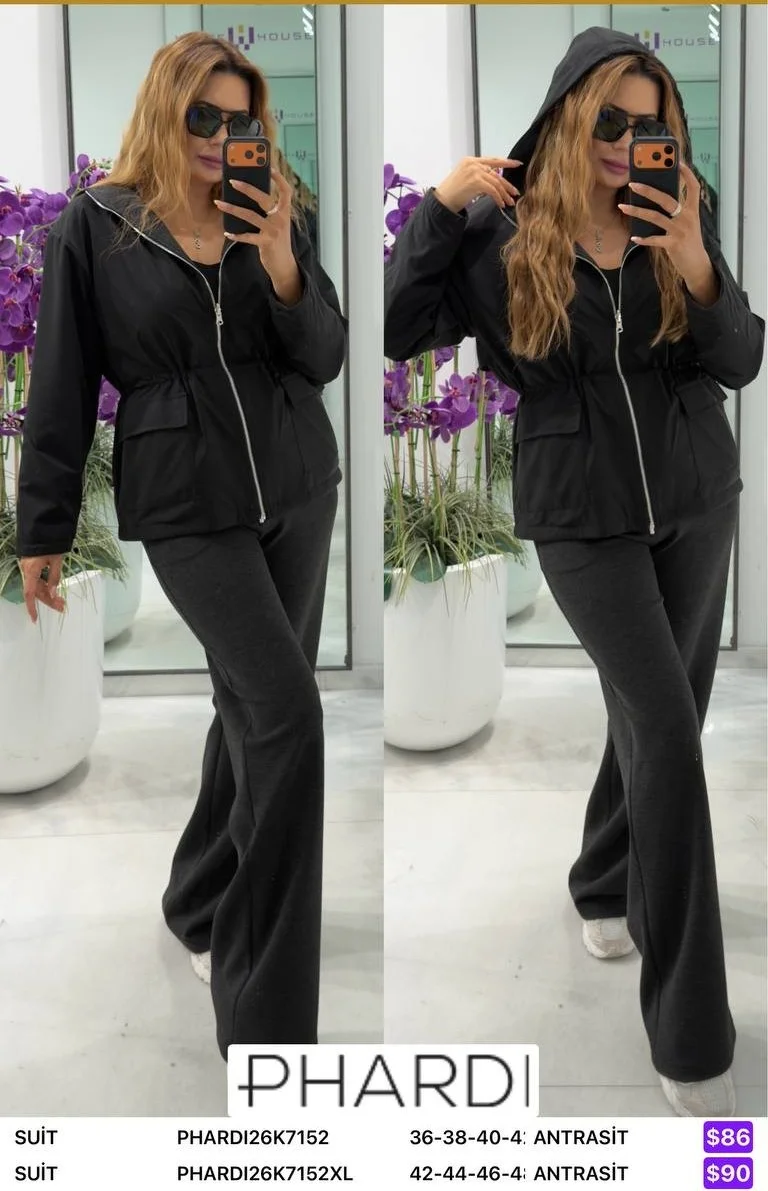 Костюмы и комплекты PHARDI (Dark gray, модель PHARDI26K7152) оптом