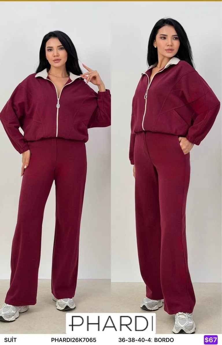 Костюмы и комплекты PHARDI (Burgundy, модель PHARDI26K7065) оптом
