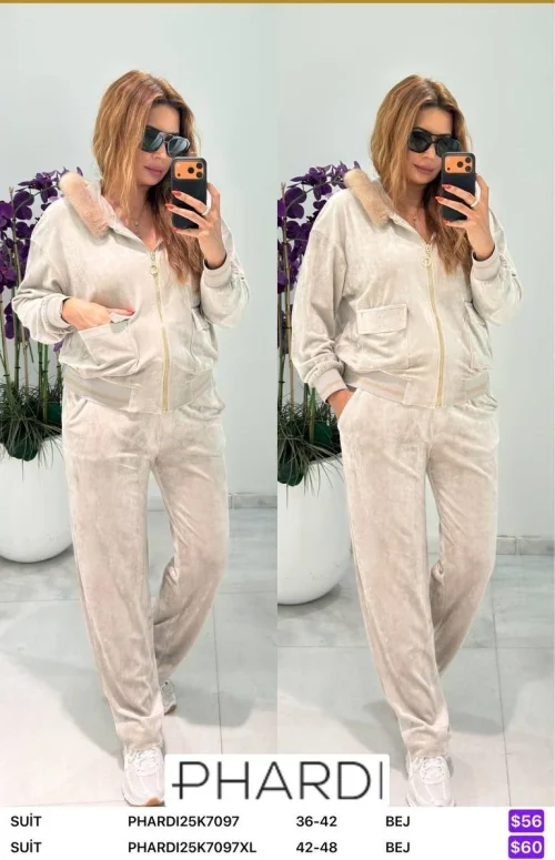 Костюмы и комплекты PHARDI (Бежевый, модель PHARDI25K7097XL) оптом