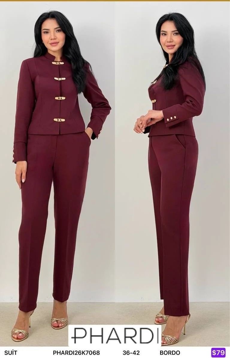 Костюмы и комплекты PHARDI (Burgundy, модель PHARDI26K7068) оптом