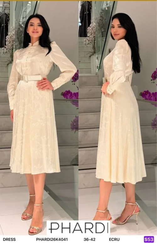 Платье PHARDI (Cream, модель PHARDI26K4041) оптом
