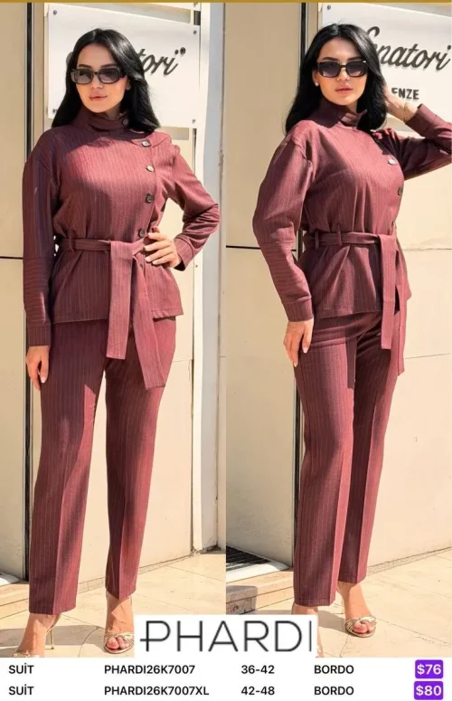 Костюмы и комплекты PHARDI (Burgundy, модель PHARDI26K7007) оптом