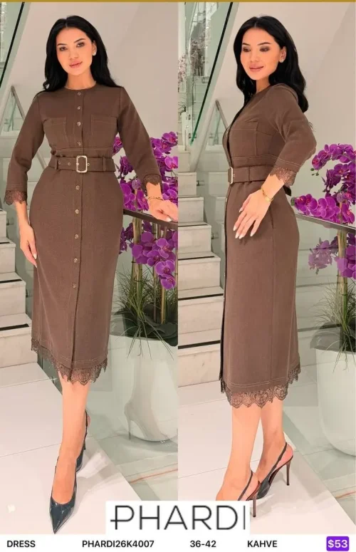 Платье PHARDI (Brown, модель PHARDI26K4007) оптом