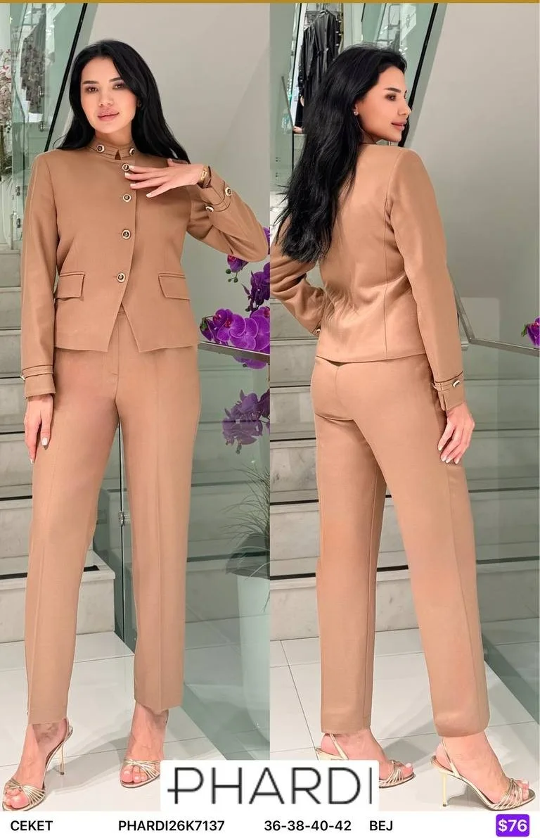 Жакет PHARDI (Beige, модель PHARDI26K7137) оптом