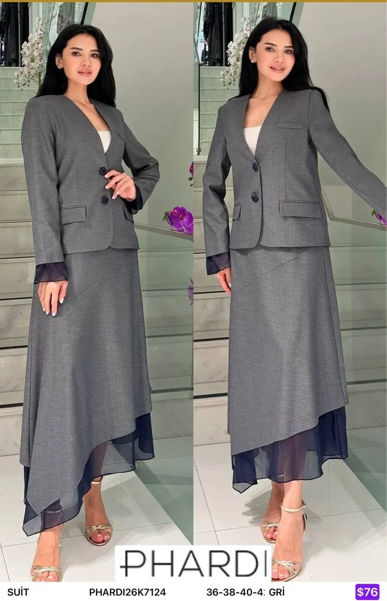 Костюмы и комплекты PHARDI (Gray, модель PHARDI26K7124) оптом