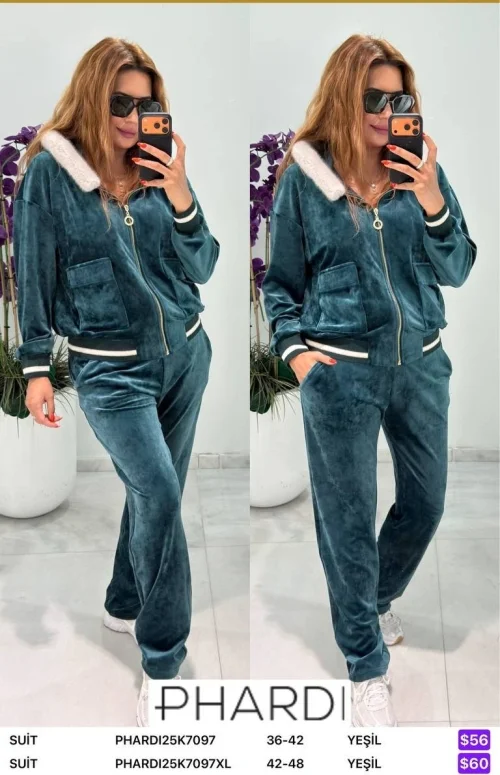 Костюмы и комплекты PHARDI (Зеленый, модель PHARDI25K7097XL) оптом
