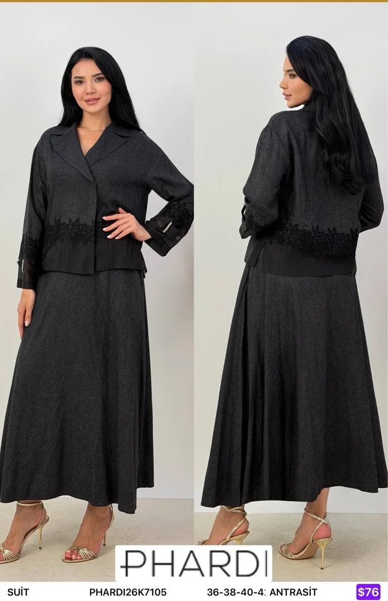 Костюмы и комплекты PHARDI (Dark gray, модель PHARDI26K7105) оптом