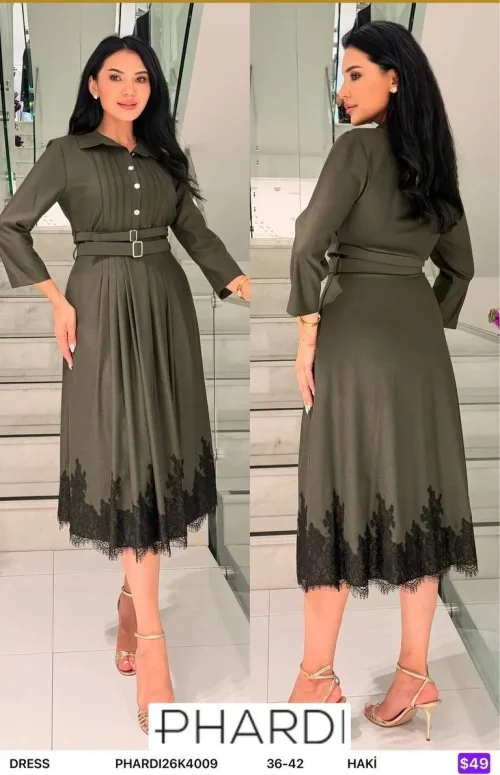 Платье PHARDI (Olive, модель PHARDI26K4009) оптом