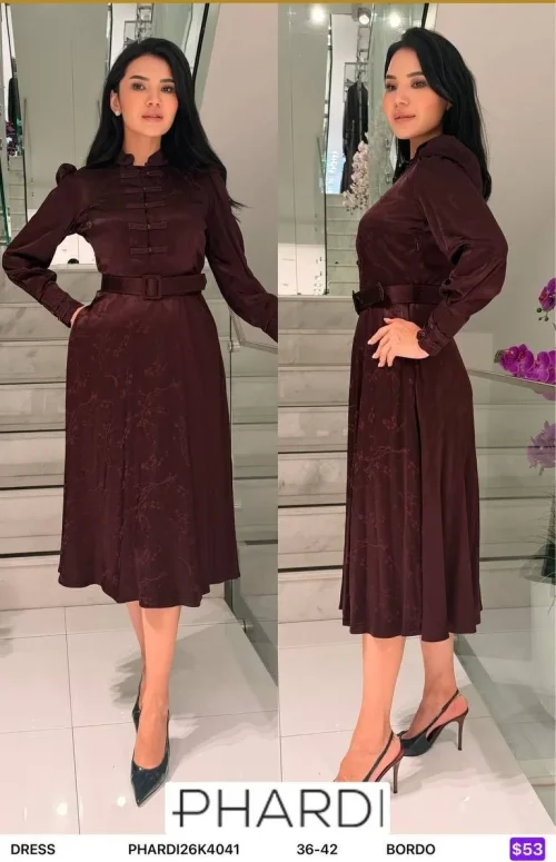 Платье PHARDI (Burgundy, модель PHARDI26K4041) оптом