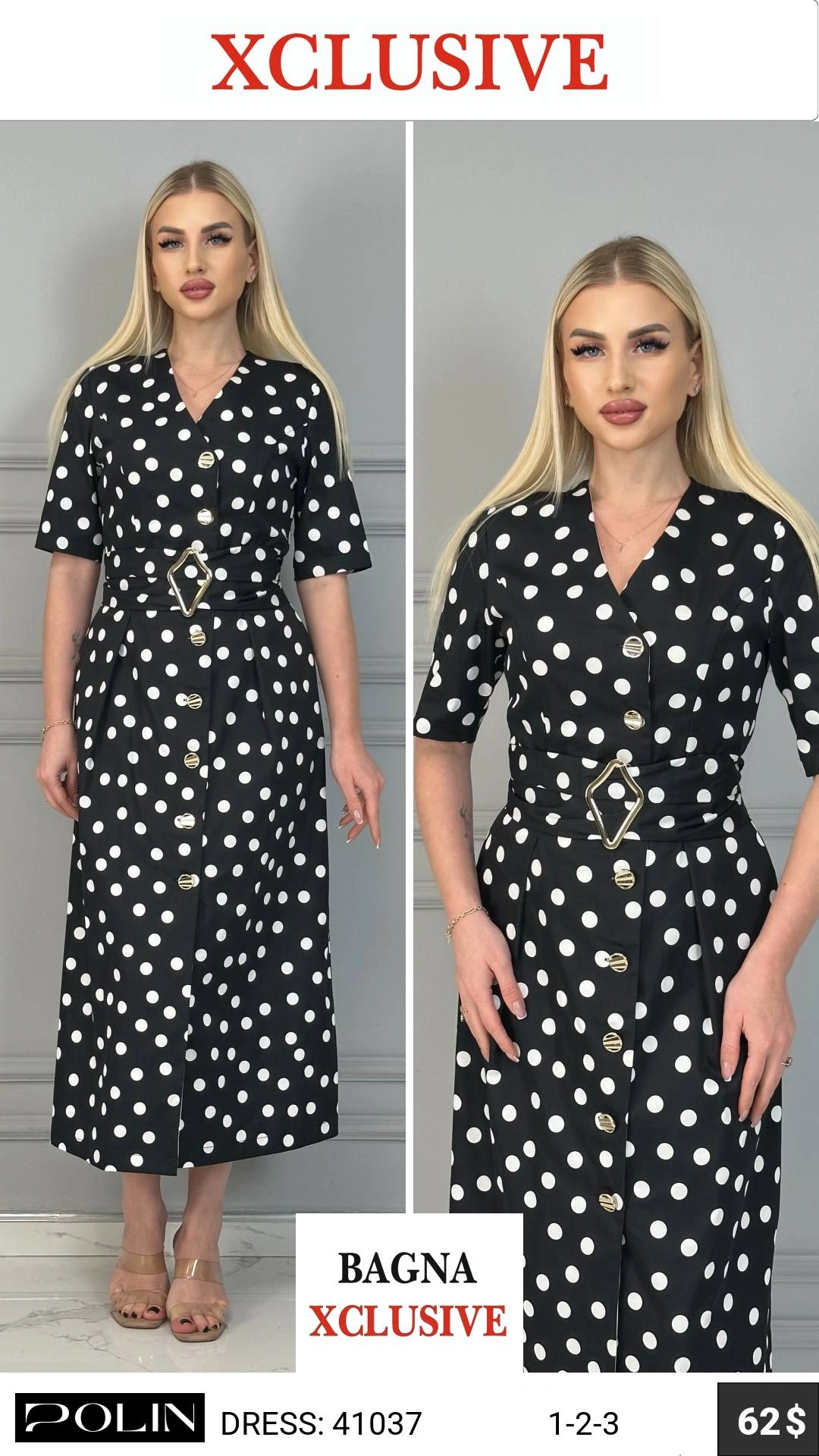 Платье, POLIN, Черный, модель 41037, женская одежда оптом из Турции, Лалели