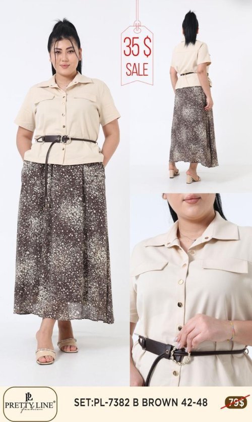 Костюм Pretty Line (Коричневый, модель PL-7382) оптом