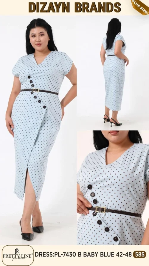 Платье Pretty Line (Синий, модель PL-7430 B) оптом