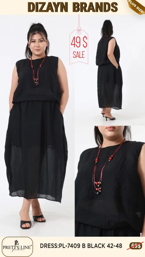 Платье Pretty Line (Черный, модель PL-7409 B) оптом