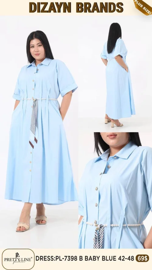 Платье Pretty Line (Синий, модель PL-7398 B) оптом