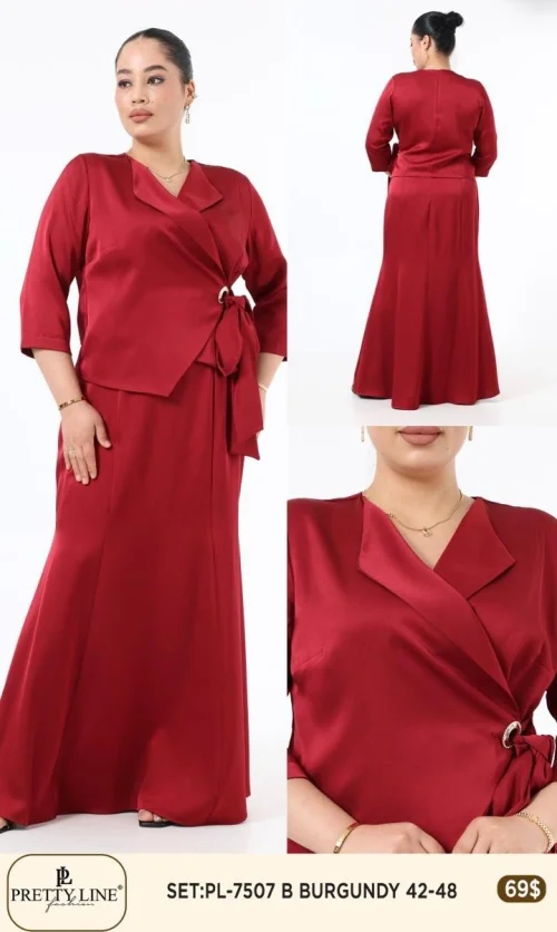 Костюмы и комплекты Pretty Line (Бордовый, модель PL-7507) оптом