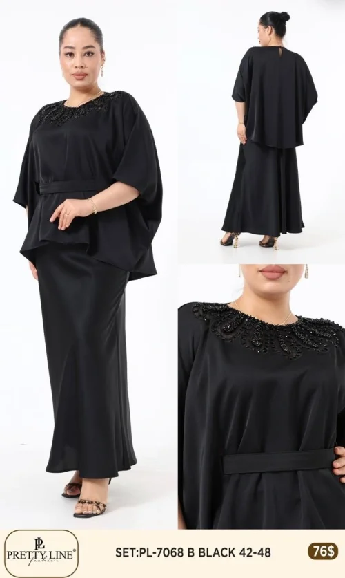 Костюмы и комплекты Pretty Line (Черный, модель PL-7068) оптом