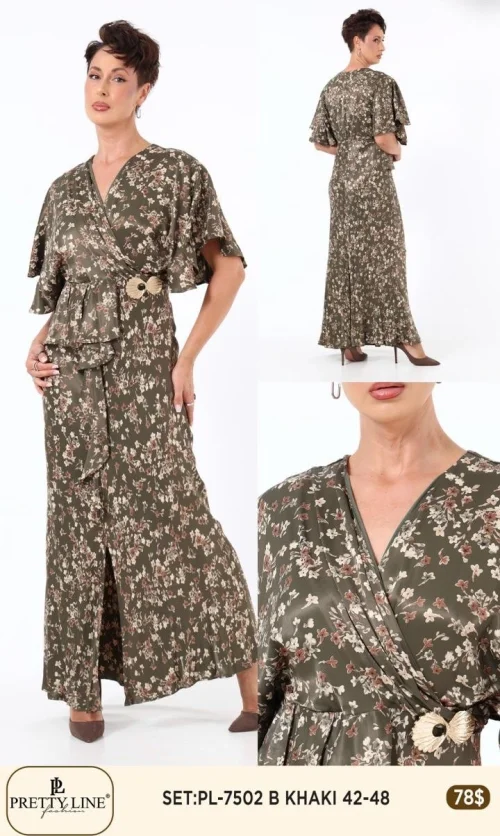Костюмы и комплекты Pretty Line (Оливковый, модель PL-7502) оптом