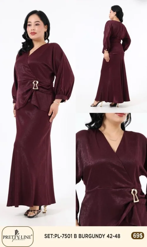 Костюмы и комплекты Pretty Line (Бордовый, модель PL-7501) оптом