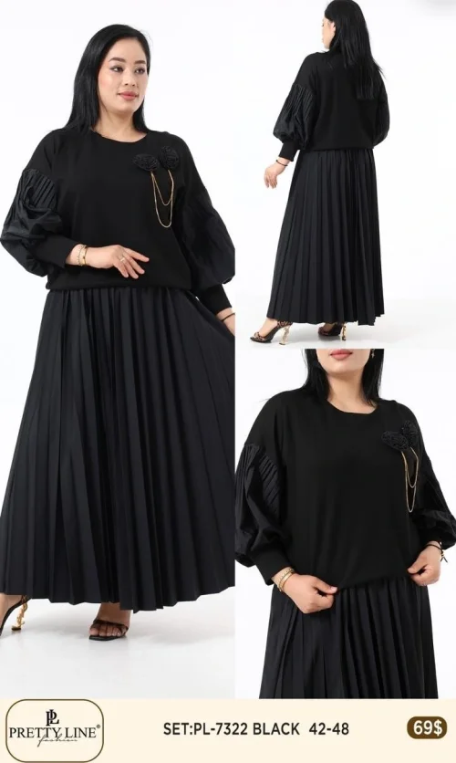 Костюмы и комплекты Pretty Line (Black, модель PL-7322) оптом