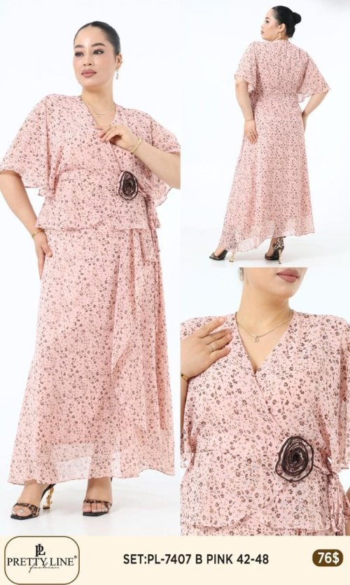 Комплект Pretty Line (Розовый, модель PL-7407) оптом