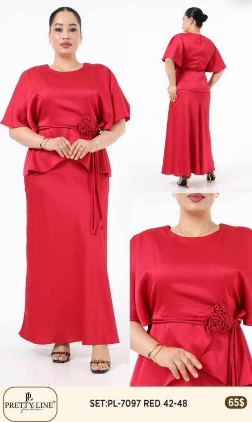 Комплект Pretty Line (Красный, модель PL-7097) оптом