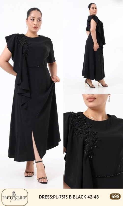Платье Pretty Line (Черный, модель PL-7513) оптом