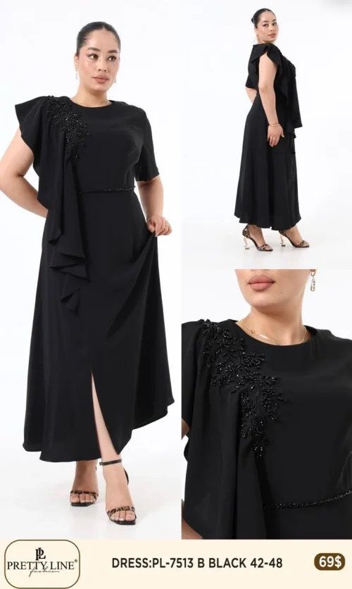 Платье Pretty Line (Черный, модель PL-7513) оптом