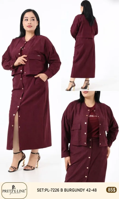 Костюмы и комплекты Pretty Line (Burgundy, модель PL-7226) оптом