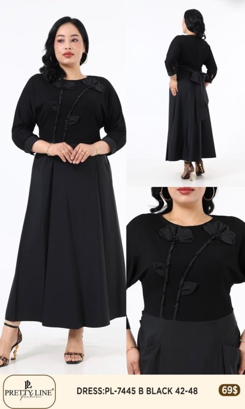 Платье Pretty Line (Черный, модель PL-7445) оптом