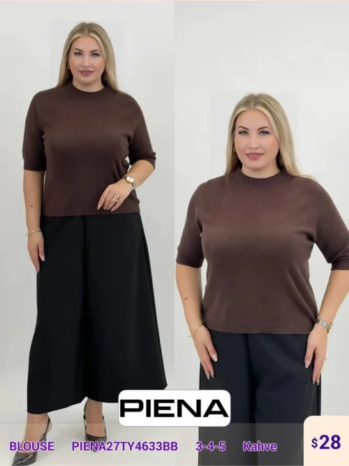 Блузка PiENA (Brown, модель PIENA27TY4633BB) оптом