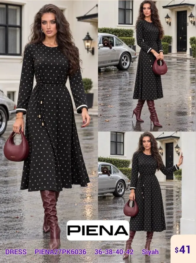 Платье PiENA (Black, модель PIENA27PK6036) оптом