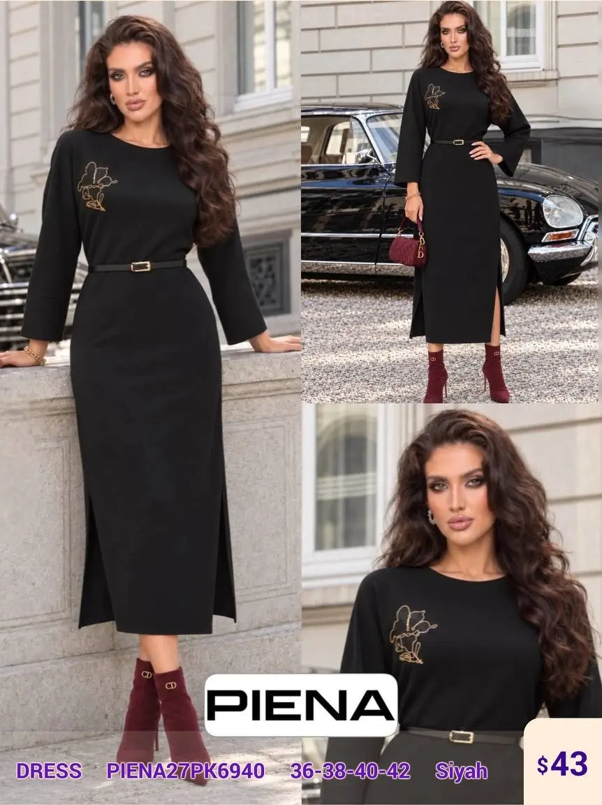 Платье PiENA (Black, модель PIENA27PK6940) оптом
