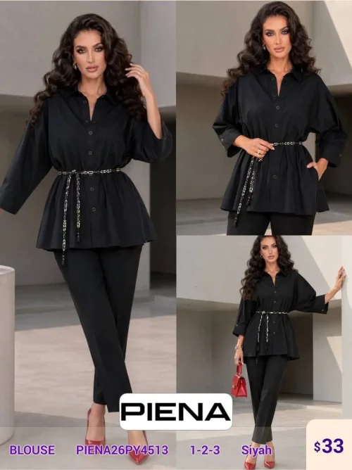 Блузка PiENA (Black, модель PIENA26PY4513) оптом
