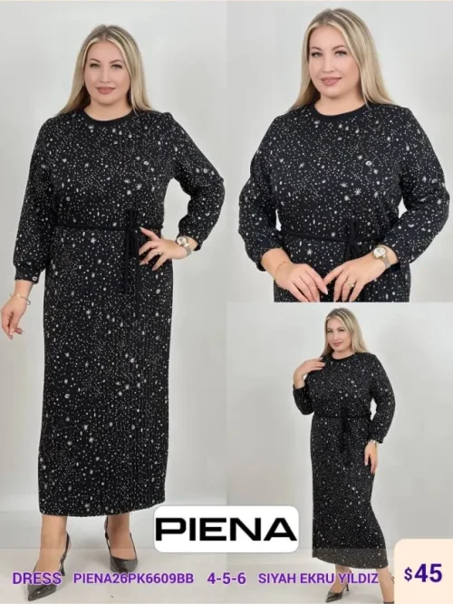 Платье PiENA (Black, модель PIENA26PK6609BB) оптом